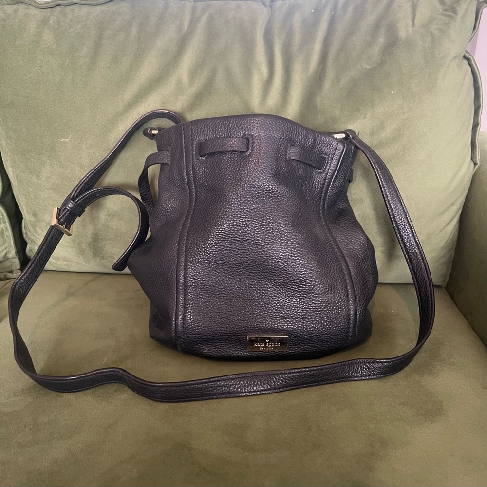 Kate Spade pebbled leather bucket bag